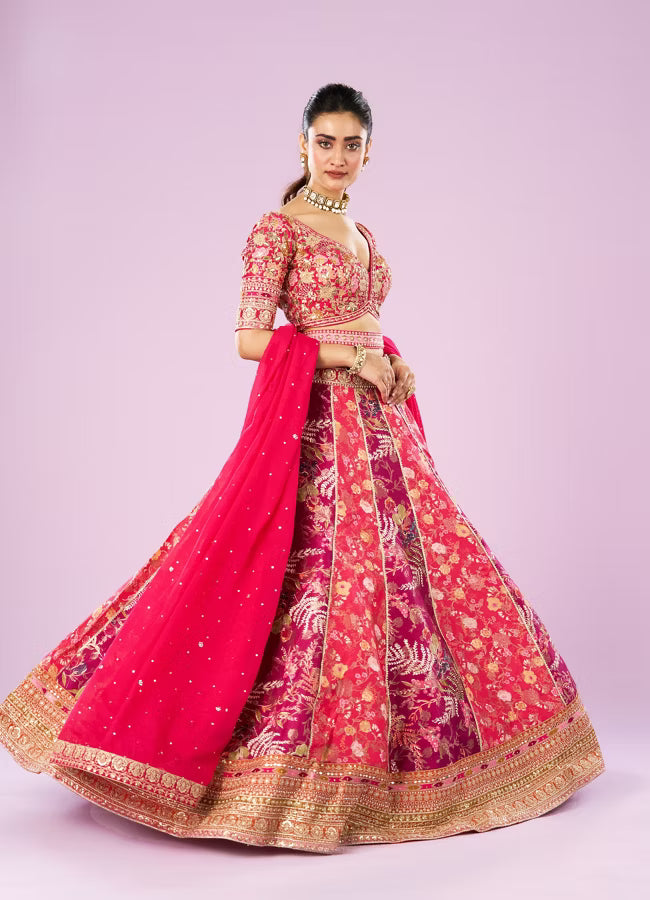 Pink Royal Affair Lehenga